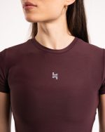 Koszulka sportowa damska z krótkim rękawem na siłownię jogę do biegania.